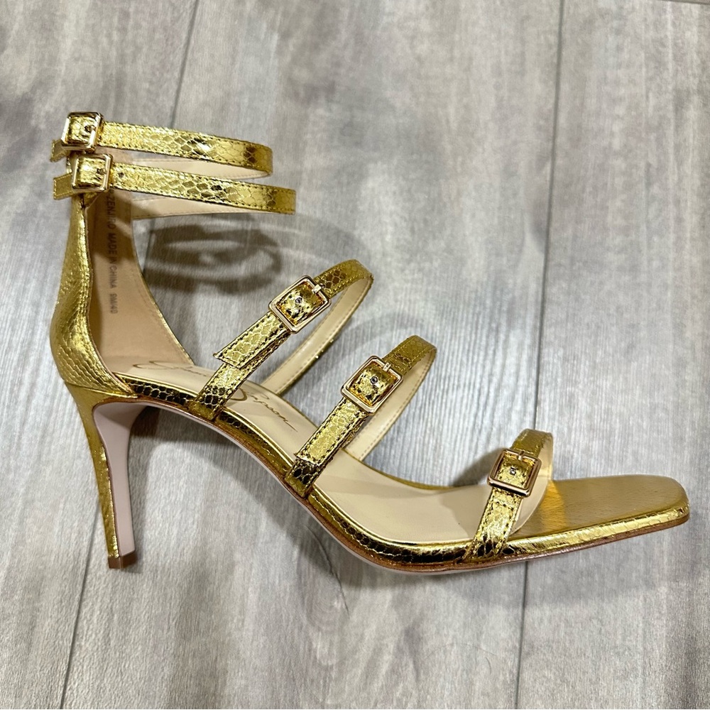 Jessica Simpson Gold Heels - Picture 3 of 3